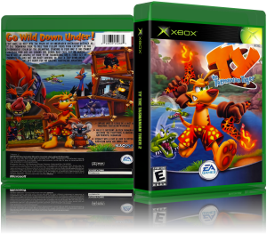 Ty The Tasmanian Tiger (USA)3D Boxes Back Front